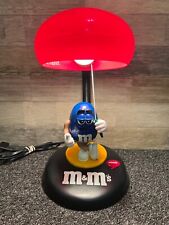 M&M’s Talking Desk Lamp Vintage Blue M&M Black Red Demo Button picture