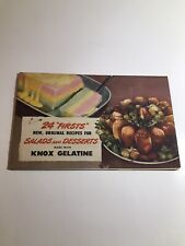 Knox Gelatine Vintage Recipes Sheet 24 