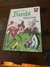 Vintage Walt Disney's Bambi Gets Lost Story 1972 Book Wonderful World of Reading picture