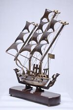 New Antique Look Titanic Brass Ship with Wooden Base Showpiece Home Office Decor picture