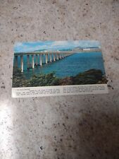 Tay Road Bridge Dundee real photo picture postcard Vtg postmark 1974 Air mail picture