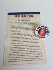 Gerald Ford Souvenir Pin 38th President 1974-1977 by Willabee & Ward picture