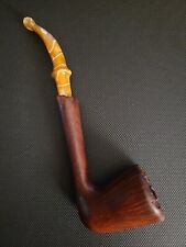 Whitlow Custom Pipes Artisan 1/4 Bent Billiard Tobacco Pipe picture