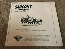 Vintage 1998 SAUCONY GRID AZURA 2000 Running Shoes Poster Print Ad 1990s picture