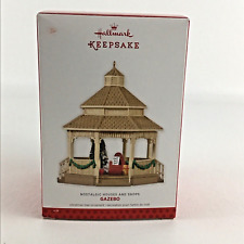 Hallmark Keepsake Christmas Tree Ornament Gazebo Nostalgic Houses Shops New 2013 picture