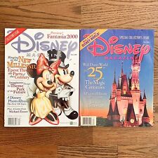 Vintage Disney Magazine Fall 1996, Fall 1999 Disney World 25th Anniversary picture