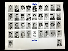 1957-58 15TH ST SCHOOL GRADE A2 B3 CLASS 8X10 B&W PHOTO, SAN PEDRO, CALIFORNIA picture
