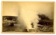 1880s Yellowstone Boudoir Card - F. Jay Haynes - Riverside Geyser picture