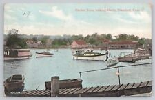 Harbor Scene Looking North, Stamford Conn Postcard 0744 picture