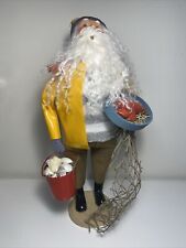 Byers Choice Nautical Santa w Lobster 2016  SIGNED ON BOTTOM BY JOYCE BYERS picture