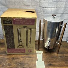 Vintage 40 Cup REGAL Mid Century Modern Space Age Rocket Percolator Coffee Maker picture