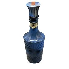 bottle decanter Jim beam's Kentucky state bourbon whiskey 4/5 quart blue READ picture