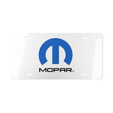 MOPAR Dodge - Blue/Black Custom Vanity Plate - 100% Aluminum Pre-drilled Holes picture