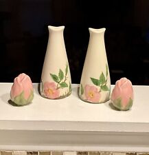 Franciscan Desert Rose  (2 Sets) Salt & Pepper Shakers OVERSIZED and Small Roses picture