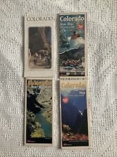 Lot Of 4 Vintage Colorado State Highway Visitor Guide Map Travel picture