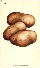1968 Kindergarten Flash Card Potatoes #176 Economy Co. Smash Book Scrapbook picture