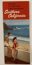 Vintage 1953 Southern California Official All-Year Club Sight-Seeing Map picture