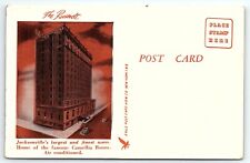 1950s JACKSONVILLE FL  THE ROOSEVELT HOTEL CAMELLIA ROOM POSTCARD P2387 picture