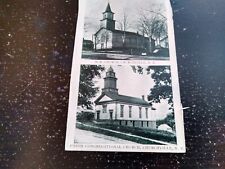 Churchville NY M.E. And Union Congregational Church Religious Photo Postcard picture