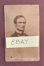 CDV OF CONFEDERACY PRESIDENT JEFFERSON DAVIS without BEARD. RARE FIND for Museum picture