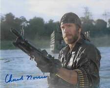 Chuck Norris signed 10x8 in Blue XXXX picture