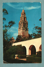 Postcard California Tower In Balboa Park San Diego California CA Posted 1956 picture