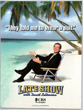 Late Show David Letterman Wear a Suit Beach - 1998 Vintage Print Ad Ephemera picture