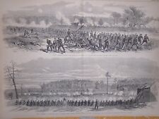 1864 Leslie's Weekly June 25 Centerfold- Coal Harbor and Bethesda Church Battles picture