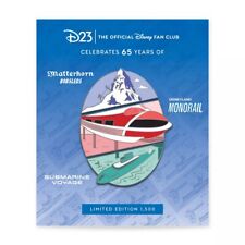 D23 Exclusive Disney Matterhorn Monorail 65th Anniversary LE 1500 Jumbo Pin New picture