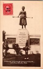 postcard Molly Pitcher Monument Carlisle Pennsylvania B1 picture