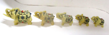 5 Small Resin Indian Elephant Figurines picture