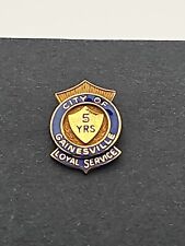 Vintage Rare City Of Gainesville 5 Year Service Pin TX FL GA picture