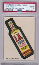 1973 Topps Wacky Packs 1.A. SAUCE PSA 9 MINT Series 3 Packages - CENTERED picture