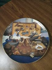 Bradford Exchange Purr-fect Places, Mabel The Stowaway by C Wysocki Plate, 1998 picture