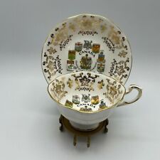 Vintage Canada Coats of Arms Cup & Saucer Set Paragon picture