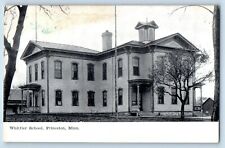 Princeton Minnesota Postcard Whittier School Building Exterior View 1910 Antique picture