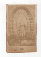 1893 Ferris Wheel World’s Fair Cabinet Card Statistics Listed William Snell Bost picture
