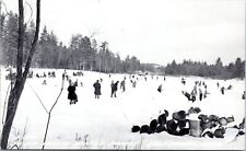 RPPC - Silver Valley Winter Sports, East Tawas, Michigan - Real Photo Postcard picture