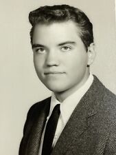 LH Photograph Handsome Man Portrait 1950's Suit Attractive Studio Headshot picture