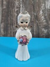 Vintage  Angel Bride with Bouquet & Gold Trim JAPAN Tall And Slender Pp288 picture