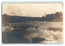 1912 Waterbury Connecticut Dam River RPPC Real Photo picture