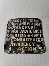 Antique World War II Airplane Plaque Badge? picture