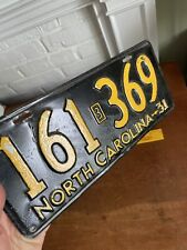 Rare 1931 North Carolina License Plate ~ Scarce HTF picture