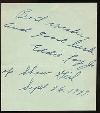 Eddie Foy Jr. d1983 signed autograph 3x4 Cut American Stage TV Vaudeville Actor picture