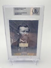 Ulysses S. Grant Authentic BAS Handwriting Relic Card Custom Civil War President picture