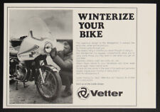 Vetter Windjammer II Fairing Winterize Bike Motorcycle Vintage Print Ad 1974 picture