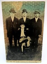 Vintage Postcard RPPC John Till And His Assistants, New Richmond, Wisconsin 1913 picture