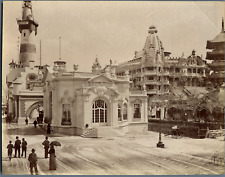L.L. France, Paris, Pavillon de la Chambre de Commerce vintage albumen print. E picture