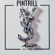 ⚡️RARE⚡️ PINTRILL x NATUREL YSL LOGO PIN / YSL BROOCHE *BRAND NEW* COLLECTOR PIN picture