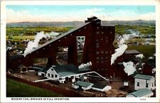 Postcard Modern Coal Breaker in Full Operation in/near Hazleton, Pennsylvania picture